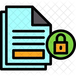 Encrypted Document  Icon