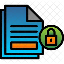 Encrypted Document  Icon