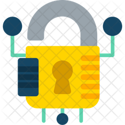Encrypted Lock Icon - Download in Flat Style
