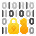 Encryption Bits Lock Icon