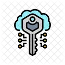 Encryption Key Cloud Icon
