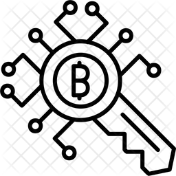 Encryption Key Icon - Download in Line Style