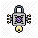 暗号化、ロック、量子 アイコン