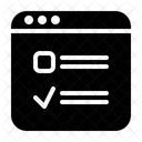 Encuesta Encuesta En Linea Lista De Verificacion Icono