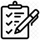 Encuesta Lista De Verificacion Negocios Icono
