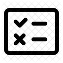 Encuesta Pregunta Lista De Verificacion Icono