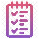 Encuesta Lista De Verificacion Notas Icono