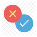 Encuesta Aceptar Rechazar Icono