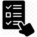 Encuesta De Entrada Comentarios Lista De Verificacion Icono