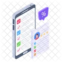 Encuesta Movil Encuesta De Perfil En Linea Encuesta Digital Icono
