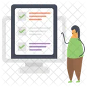 Encuesta En Linea Cuestionario En Linea Cuestionario Icono