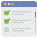 Lista De Verificacion Icono