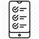 Encuesta Movil Lista De Verificacion Aplicacion Icono