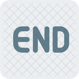 End Icon - Download in Flat Style