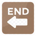 End Arrow Sign Icon