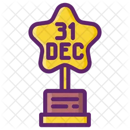 End Of The Year Award  Icon
