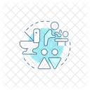 Water Wastewater End Open Icon