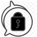End To End Encryption Encryption System Cybersecurity Icon
