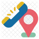 Endereço chamada localização  Icon