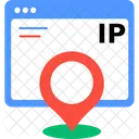 Protocolo De Internet Localizacao De IP Internet Ícone