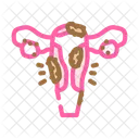 Endometriosis Woman Disease Icon