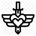 Enemy Heart Sword Icon