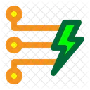 Energia Eletricidade Sistema Ícone