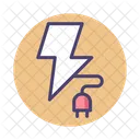 Energia Potencia Plugue Ícone