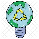 Energia Ecologica Energia Verde Luz Icono