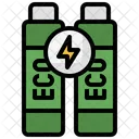 Energia Ecologica Bateria Ecologica Bateria De Alimentacion Icono