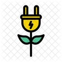 Energia Ecologica Enchufe Ecologico Bioelectricidad Icono