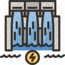 Energia Hidroelectrica Presa Agua Icon