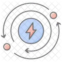 Impacto Energia Linear Cor Icone Ícone