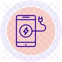 Icono De Circulo De Color De Energia Movil Icono