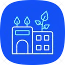 Diseno De Infraestructura Verde Icono Azul Icon