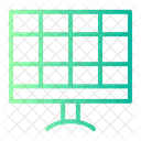 Energia Solar Fotovoltaica Panel Icono