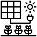 Anergia Solar Painel Solar Energia Ícone