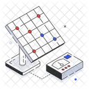 Echa Un Vistazo Al Icono Isometrico De La Energia Solar Icono