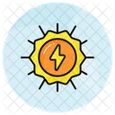 Solar Energia Potencia Icono