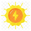 Solar Energia Potencia Icono