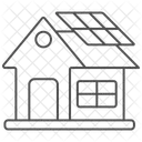 Icone De Linha Fina De Energia Solar Ícone