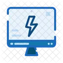 Webseite Energie Blitz Symbol