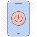 Energie Mobile Power Linear Farb Symbol Symbol