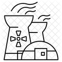 Energie Nucleaire Tours De Refroidissement Energie Thermique Icône