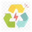 Energie Recycling Cartoon Symbol