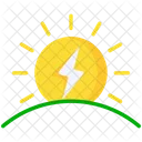 Energie Solaire Electricite Soleil Icon