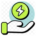 Energie Sparen Grune Energie Strom Symbol
