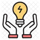 Energie Sparen Verbrauch Strom Sparen Symbol