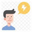 Denken Sie Energie Sparen Energie Sparen Denken Symbol