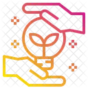 Hand Gluhbirne Idee Symbol
